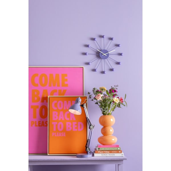 Lampada da tavolo viola con paralume in metallo (altezza 52 cm) Funky Hobby - Leitmotiv-image-1