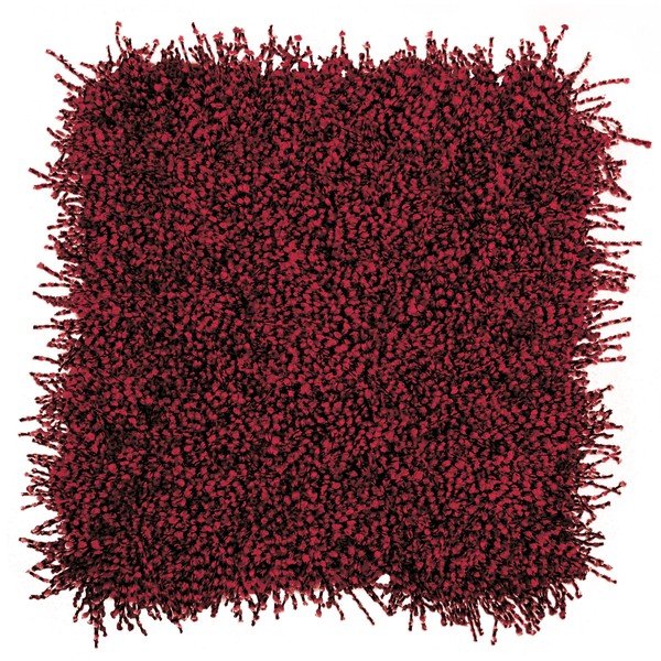 Červený polštář ZicZac Micropluche Silk
