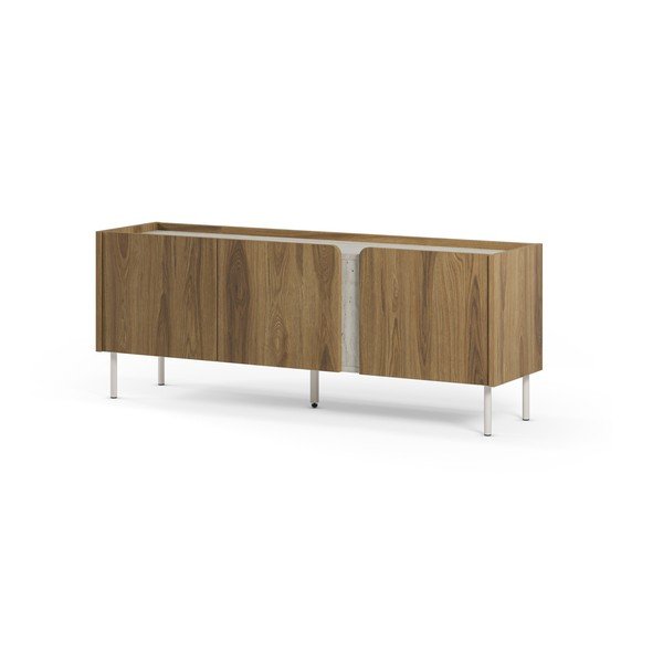 Mobile TV di colore naturale con effetto rovere 140x54x35,5 cm Lucile – Marckeric-image-4
