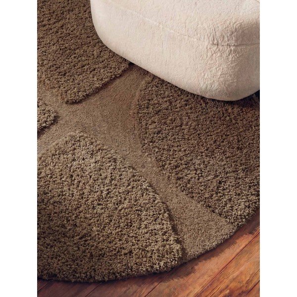 Tappeto rotondo marrone tessuto a mano ø 200 cm Lambeth Jasper – Ted Baker-image-3