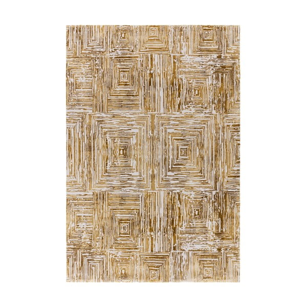 Tappeto dorato 120x170 cm Kuza Lines Gold – Asiatic Carpets