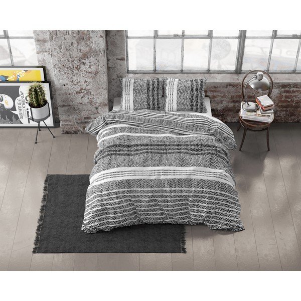 Biancheria da letto in flanella per letto matrimoniale Caden, 200 x 220 cm - Dreamhouse-image-1