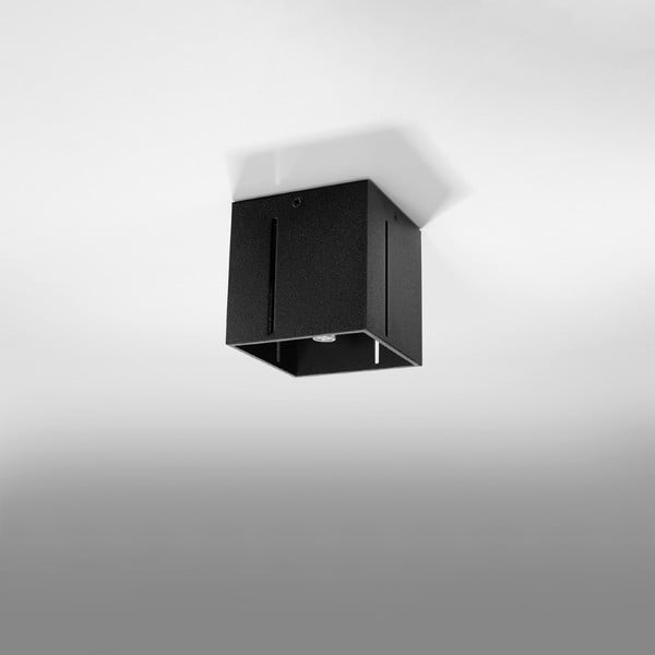 Lampada da soffitto nera con paralume in metallo 10x10 cm Pax - Nice Lamps