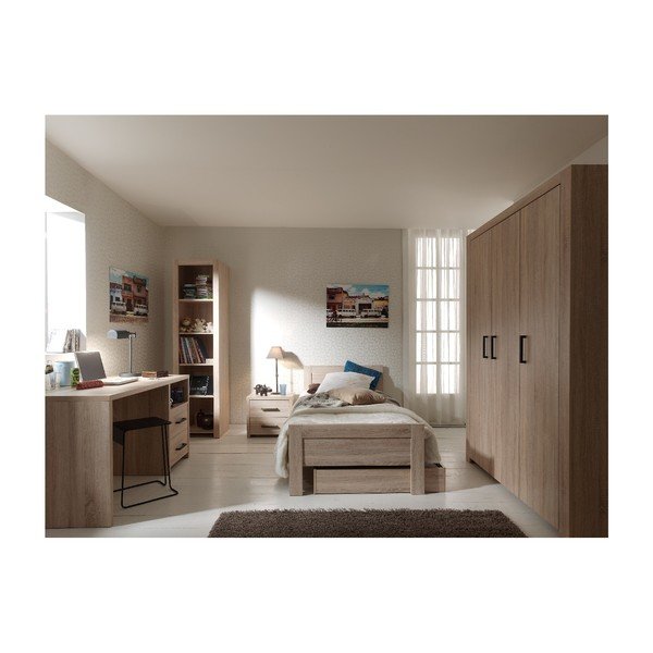Libreria marrone, altezza 198 cm Aline - Vipack-image-1