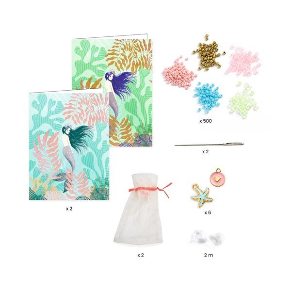 Kit per la creazione di gioielli Friendship Bracelets Sea Treasures - Djeco-image-2