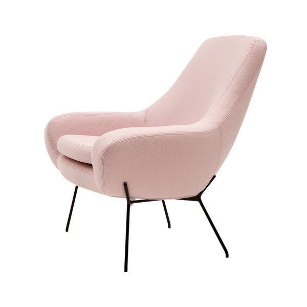 Poltrona rosa chiaro Noomi - Softline-image-2
