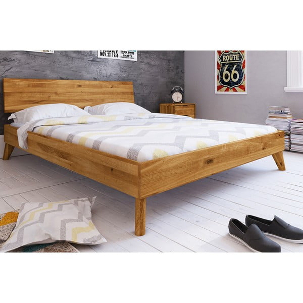 Letto matrimoniale in rovere 160x200 cm Greg 1 - The Beds-image-4