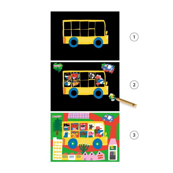 Immagini da grattare Means of Transport - Djeco-image-2