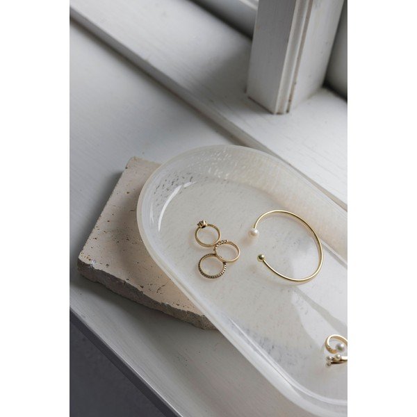 Vassoio decorativo in vetro 14x25,5 cm Opal – Mette Ditmer Denmark-image-3