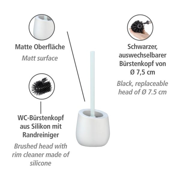 Scopino in ceramica bianca Badi - Wenko-image-3