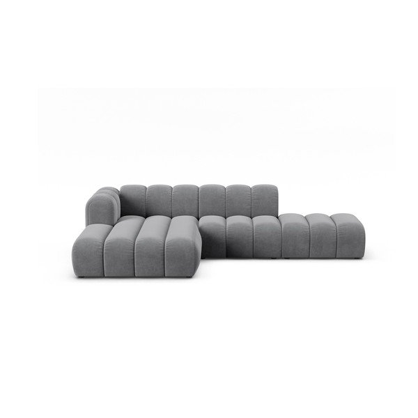 Divano angolare grigio chiaro ad angolo sinistro Lupine - Micadoni Home