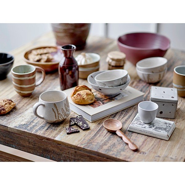 Ciotole bianche e beige in set di 2 pezzi ø 11,5 cm Peony - Bloomingville-image-2