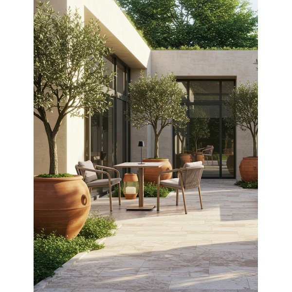 Tavolino da giardino in acciaio 73x73 cm Kalimera – Bizzotto-image-1