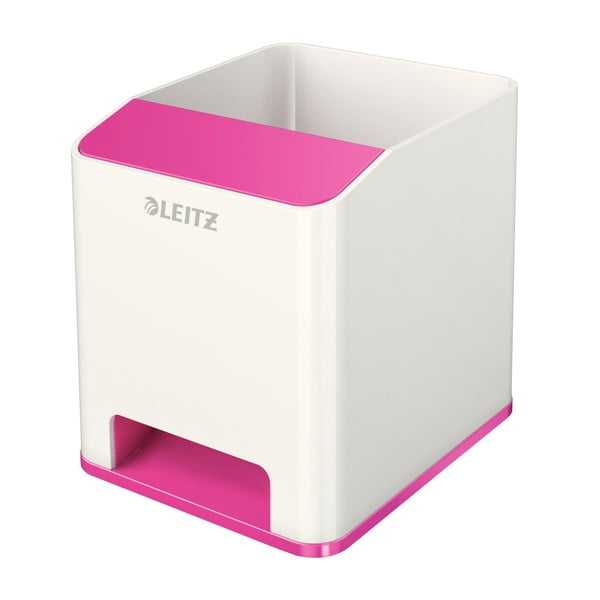 Portamatite bianco e rosa WOW - Leitz