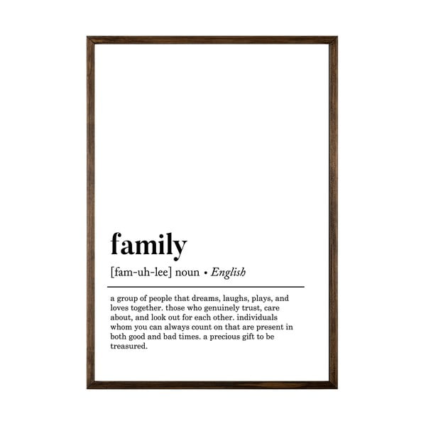 Poster 50x70 cm Family - Wallity