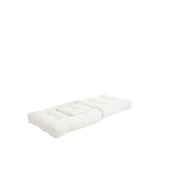 Poltrona pieghevole per bambini con sgabello Creamy Mini Cube - Karup Design-image-3