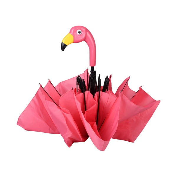 Ombrello pieghevole rosa Flamingo, ⌀ 96,5 cm - Esschert Design