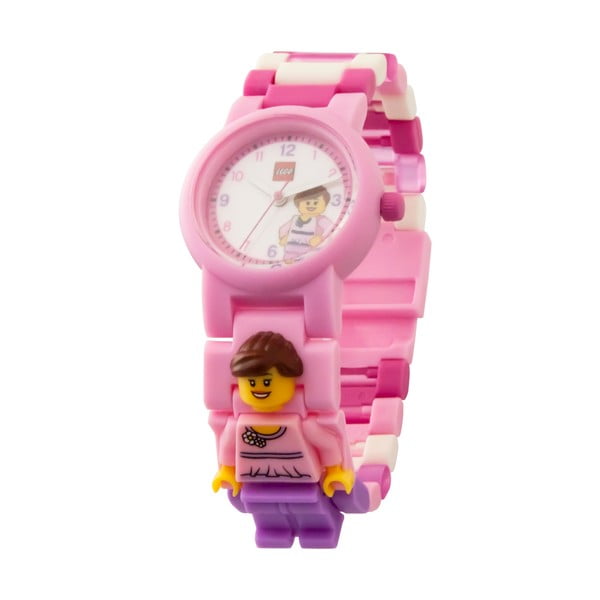 Orologio rosa per bambini con figura classica - LEGO®