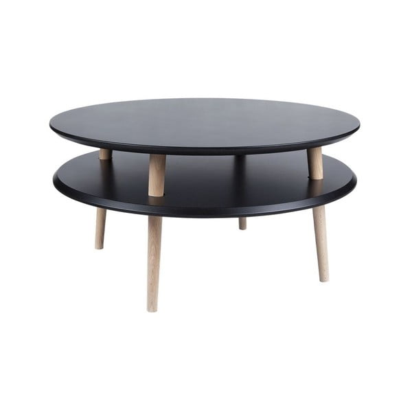 Tavolino UFO 35x70 cm, nero - Ragaba