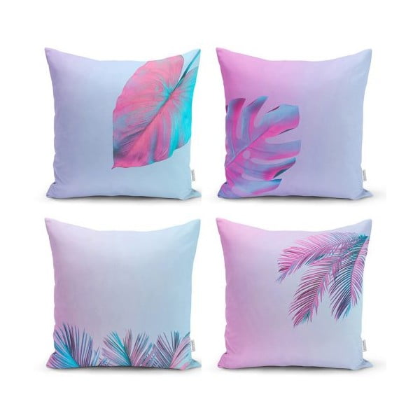 Set di 4 federe decorative Neon Lover, 45 x 45 cm - Minimalist Cushion Covers