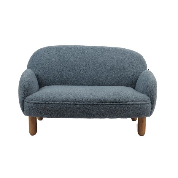 Divano per bambini beige con rivestimento in bouclé 89 cm Rocky – Vipack