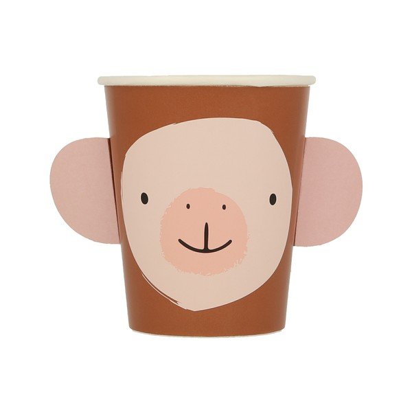 Bicchieri di carta monouso in set da 8 Animal Parade - Meri Meri-image-3