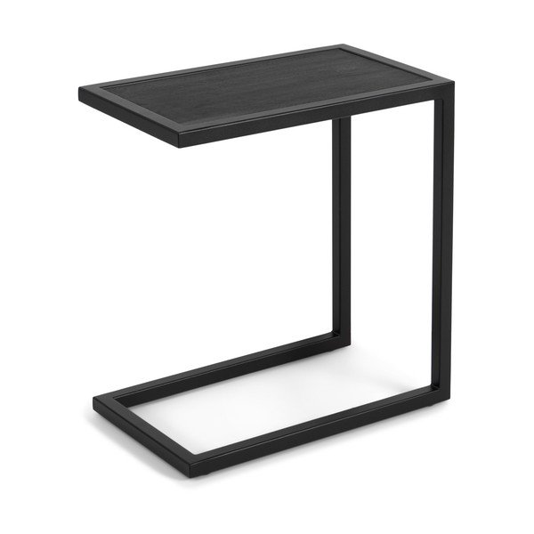 Tavolino con piano in rovere massiccio 50x30 cm Daniël – Spinder Design-image-2