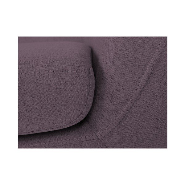 Divano a due posti viola con gambe marroni Piemonte - Mazzini Sofas-image-4