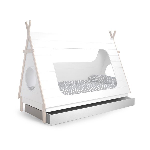 Bílá zásuvka pod postel De Eekhoorn Tipi