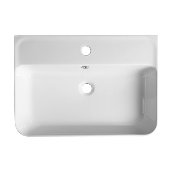 Lavabo bianco in ceramica 60x42 cm Gali – Sapho-image-2