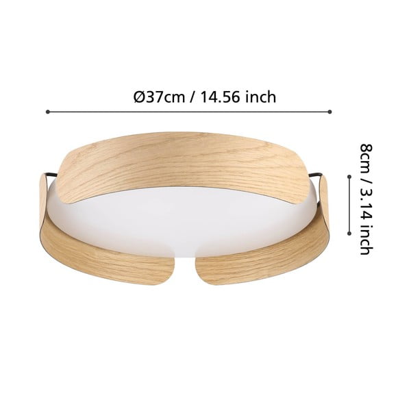 Plafoniera LED bianca/di colore naturale VALCASOTTO – EGLO-image-3