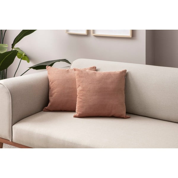 Federe decorative in set in velluto a coste 2 pz 43x43 cm – Mioli Decor-image-1