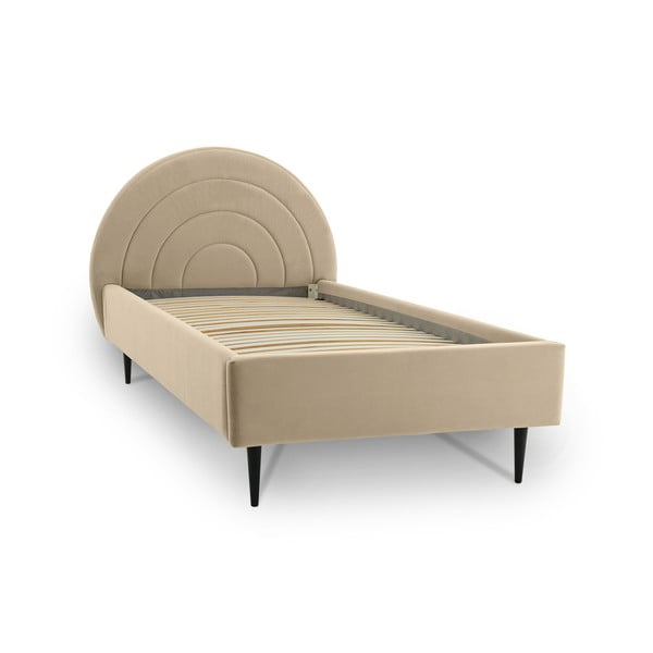 Letto per bambini beige con contenitore 120x200 cm Rainbow - Scandic