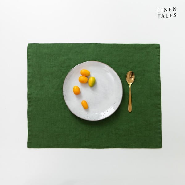 Tovaglietta in lino 35x45 cm True Green – Linen Tales