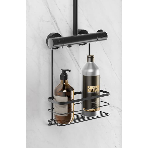 Mensola nera sospesa per il bagno Origin - Metaltex-image-1