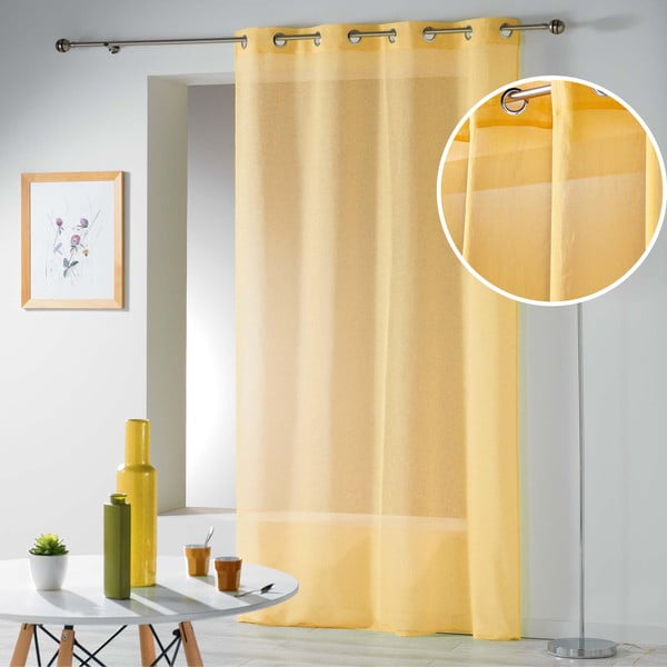Tenda sottile gialla 140x240 cm Telma – douceur d'intérieur-image-4