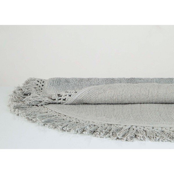 Tappeto da bagno in cotone marrone chiaro Irya Home Collection , ø 90 cm Lora - Foutastic-image-1