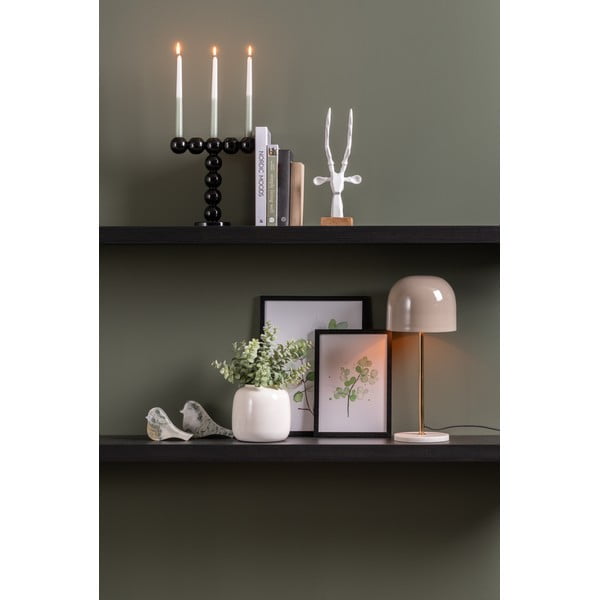 Lampada da tavolo color crema con paralume in metallo (altezza 50 cm) Manta - Leitmotiv-image-2