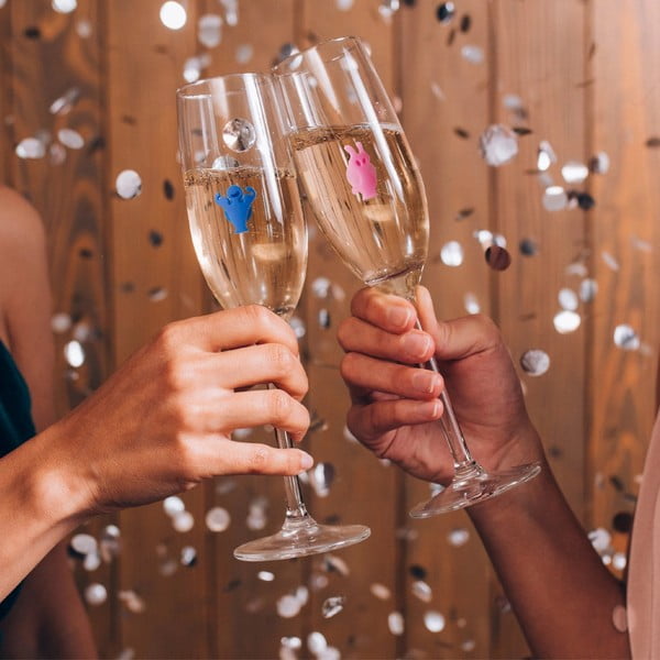 Segnabicchieri in set in silicone Paty people – VacuVin-image-3