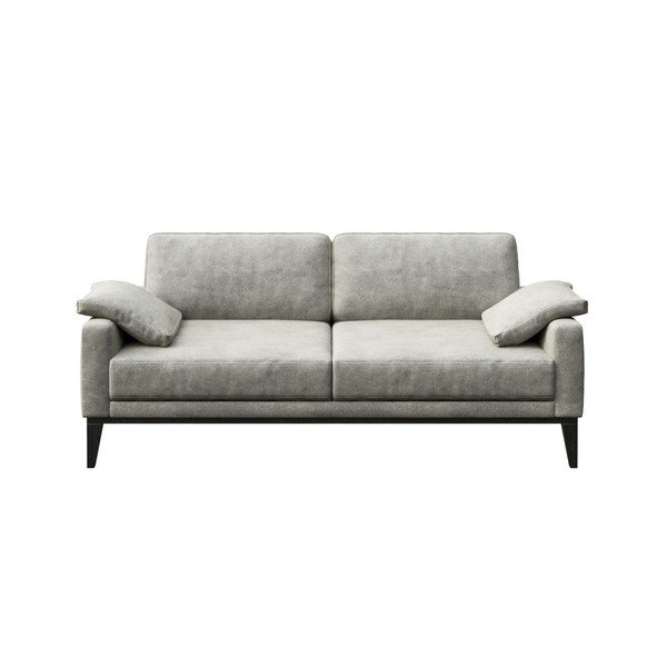 Divano in similpelle grigio Musso, 173 cm - MESONICA