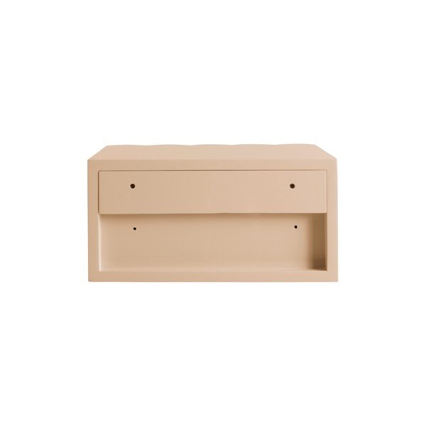 Comodino beige lucido da parete Vallmo – Jotex-image-4