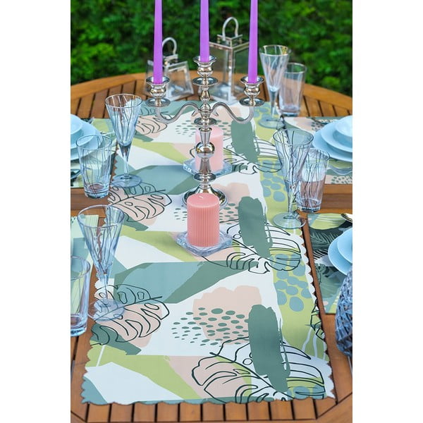 Set di 4 tovagliette e runner in tessuto - Minimalist Home World-image-3