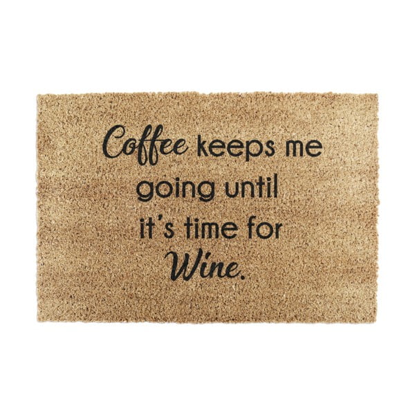 Zerbino in cocco 40x60 cm Coffee Keeps Me Going - Artsy Doormats