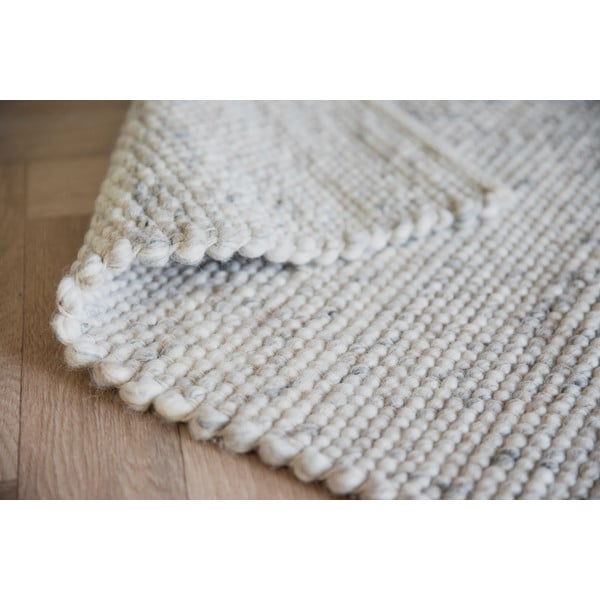 Tappeto in lana grigio chiaro 400x300 cm Auckland - Rowico-image-3