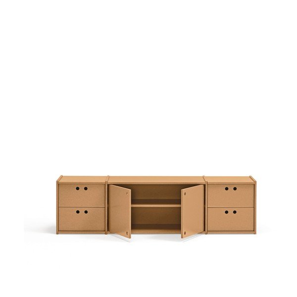 Mobile TV di colore naturale 157x42x40 cm Wally – Teulat-image-2