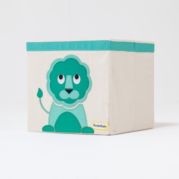 Scatola portaoggetti per bambini in tessuto Eddy the Lion - Rocket Baby-image-4