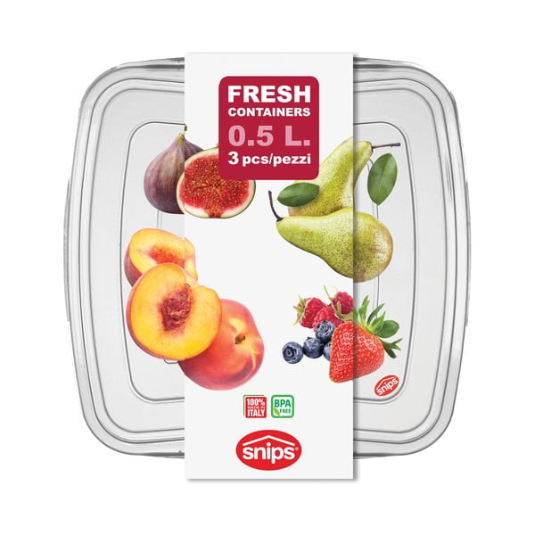 Set di 3 scatole per alimenti Classic, 0,5 l - Snips-image-4