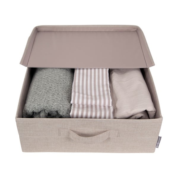 Scatola portaoggetti beige sotto il letto - Bigso Box of Sweden-image-4