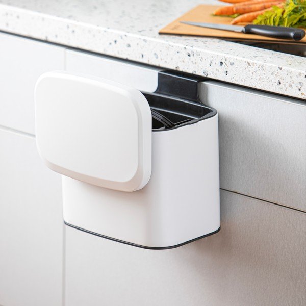 Bidone per l'umido bianco 4 l Essentials – Ladelle-image-2