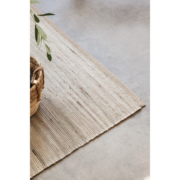 Tappeto colore naturale chiaro in misto iuta reversibile/tessuto a mano 190x280 cm Dhaka – Hanse Home-image-3